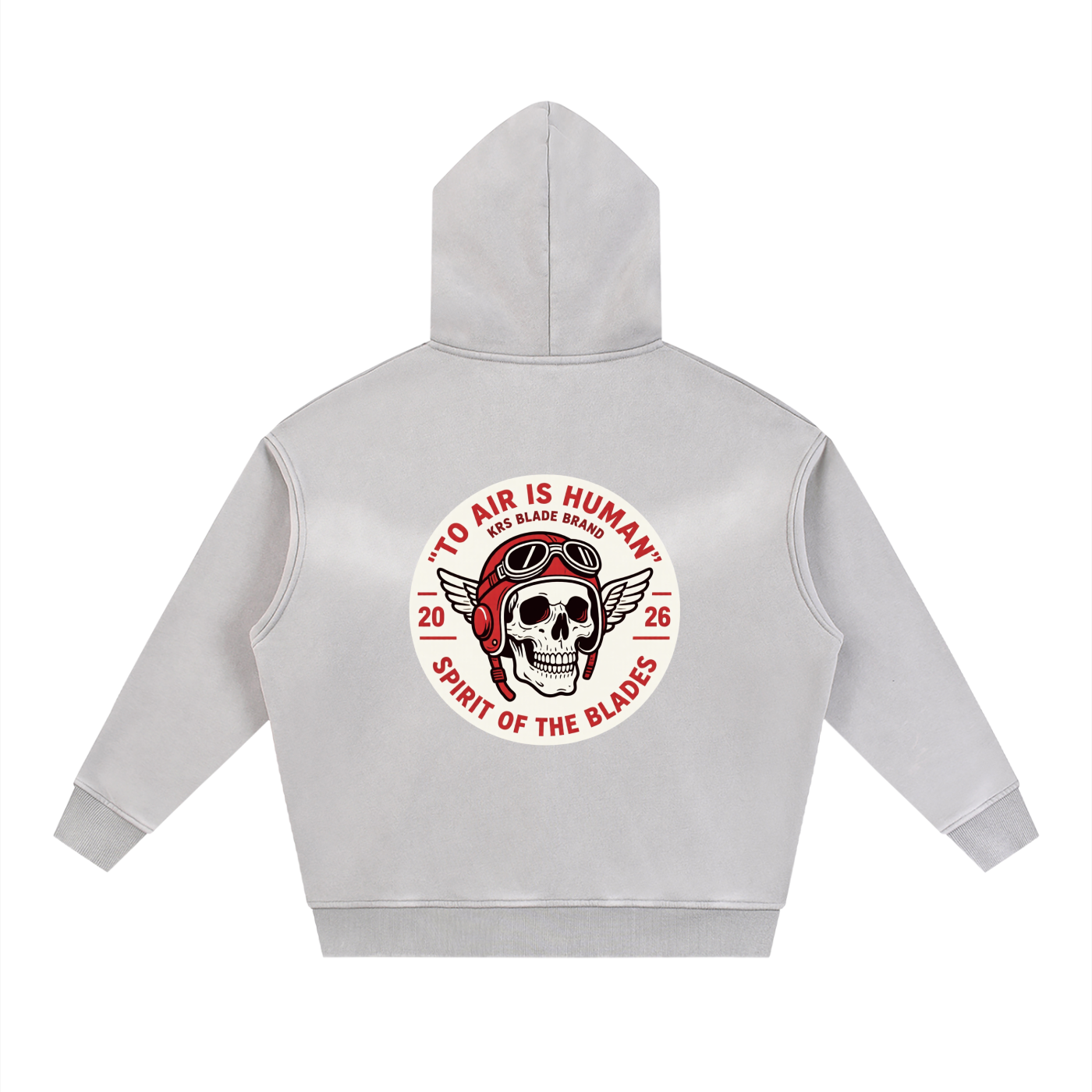 To Air Is Human Faded Zipper Hoodie
