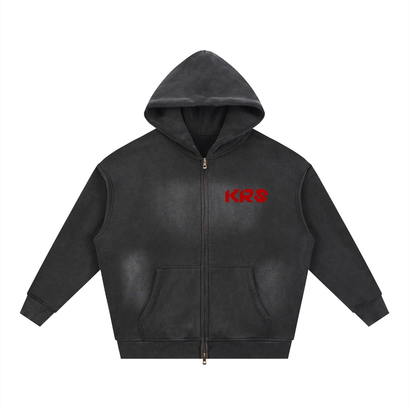 To Air Is Human Faded Zipper Hoodie