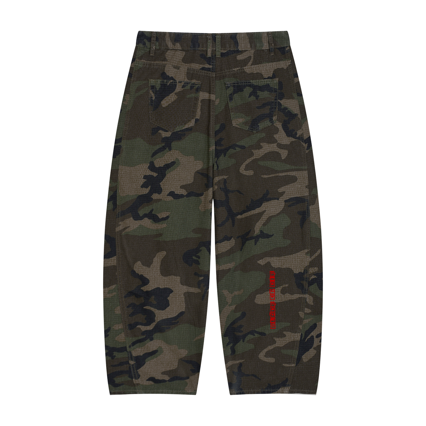 KRS Stencil Camo Barrel Leg Cargo Pants