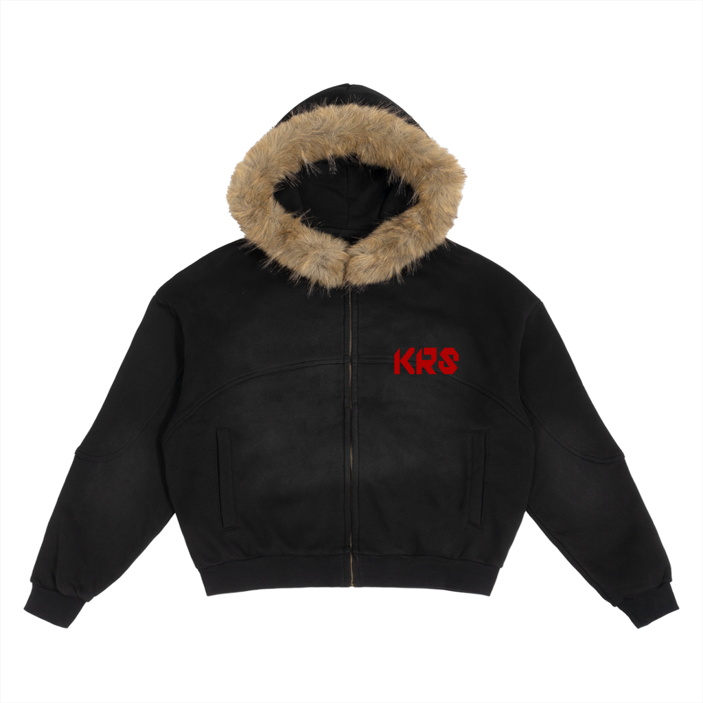 To Air Is Human Detachable Fur Hoodie Coat
